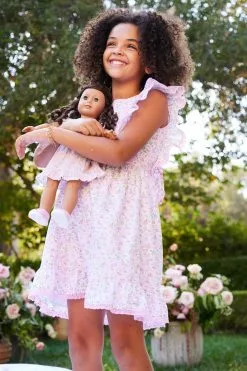 LoveShackFancy X American Girl Girls Floral Flutter Day Dress Mommy & Me 13 LoveShackFancy X American Girl Girls Floral Flutter Day Dress Mommy & Me