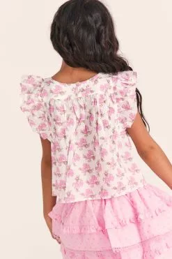 LoveShackFancy X American Girl Girls Fancy Flutter Top