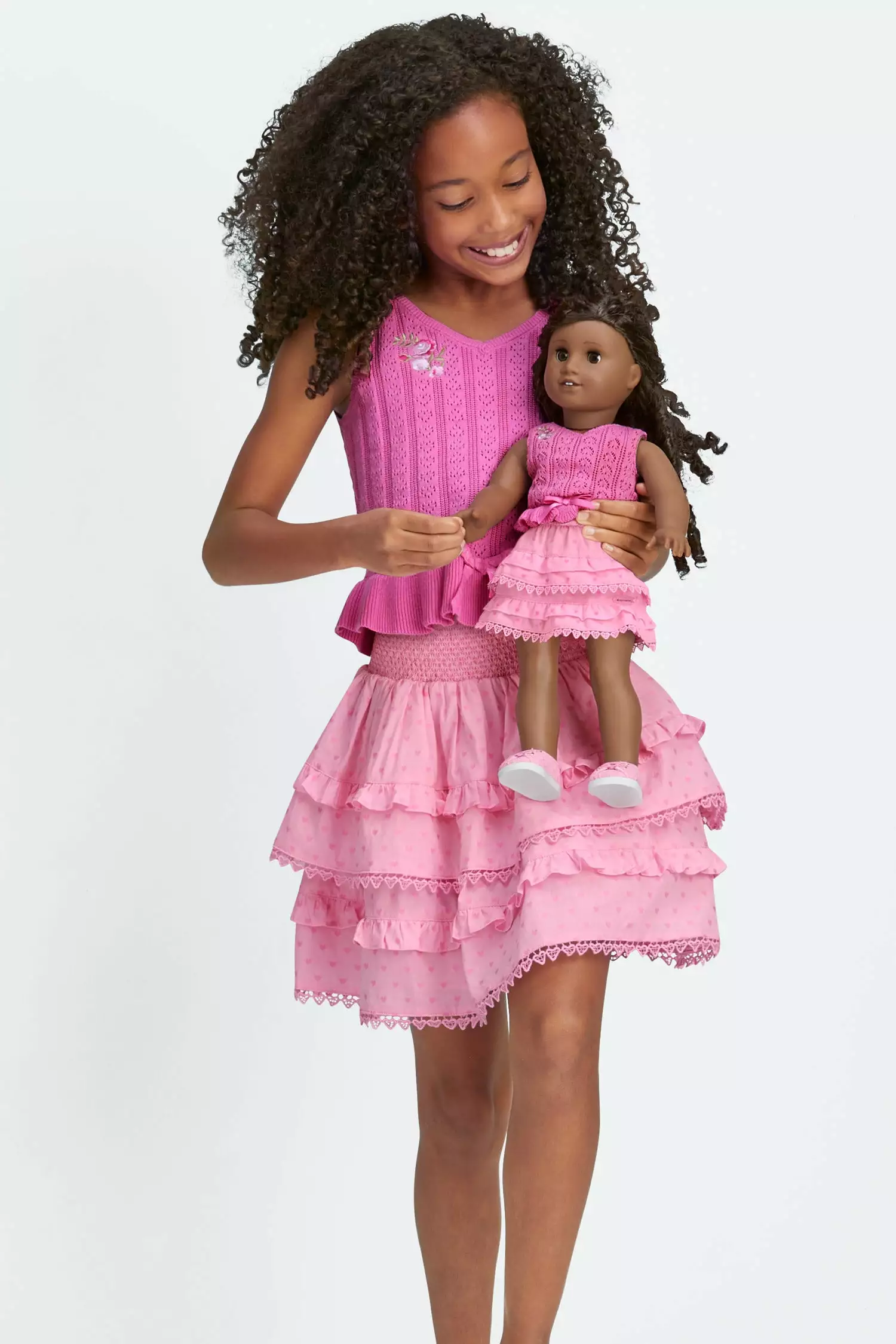 LoveShackFancy X American Girl Girls Rosy Ruffle Billie Skirt 1 LoveShackFancy X American Girl Girls Rosy Ruffle Billie Skirt