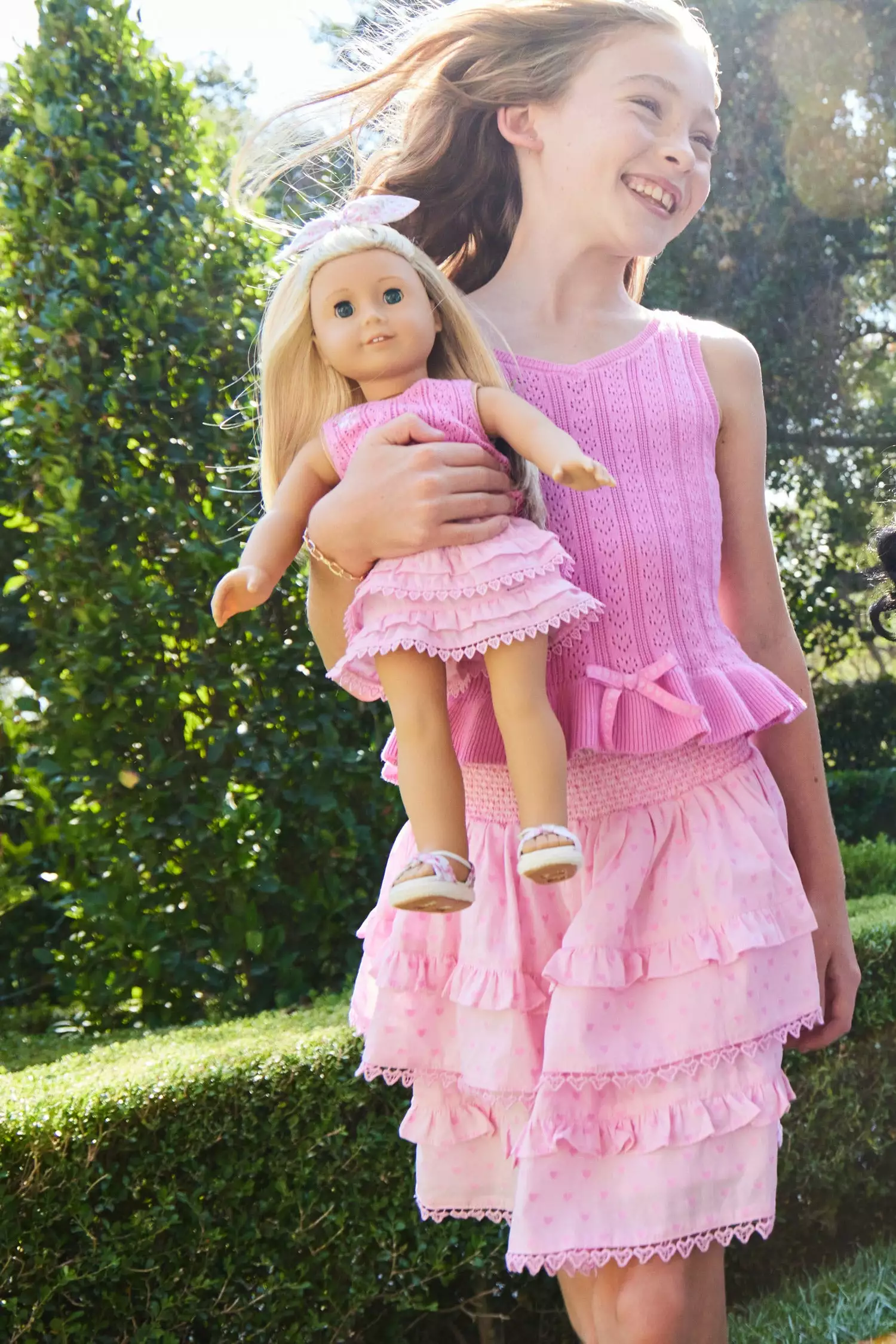 LoveShackFancy X American Girl Girls Rosy Ruffle Billie Skirt 7 LoveShackFancy X American Girl Girls Rosy Ruffle Billie Skirt