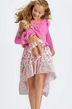 LoveShackFancy X American Girl Girls Floral Flutter Skirt