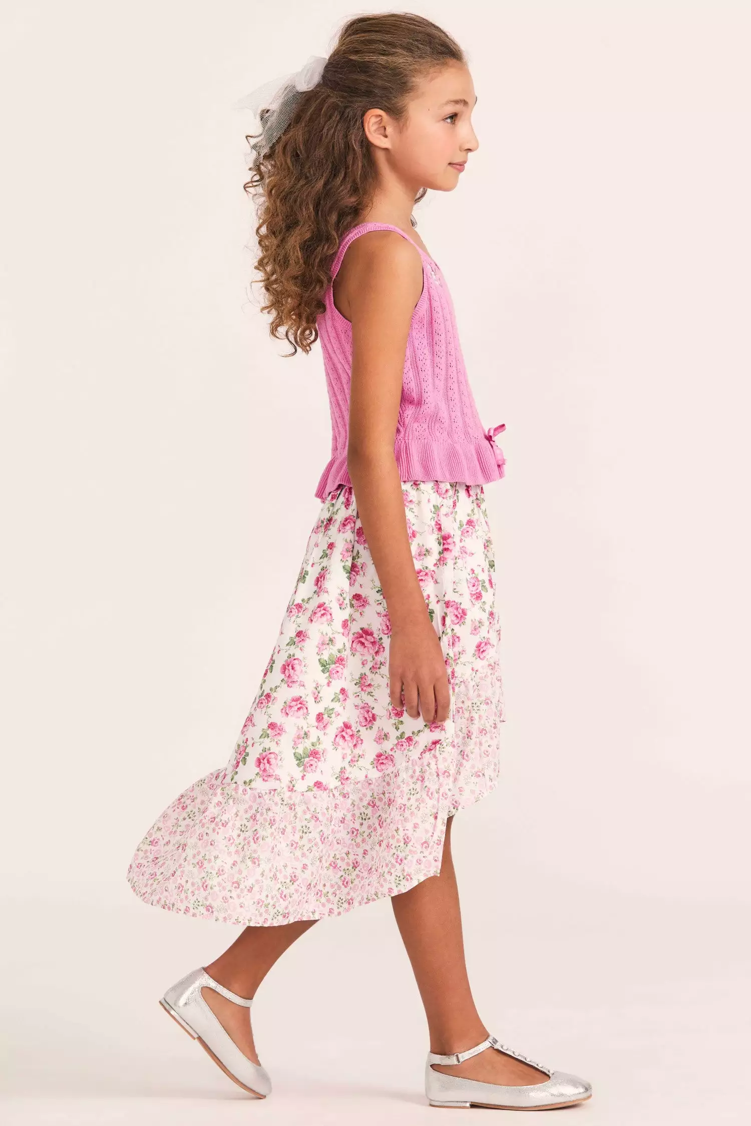 LoveShackFancy X American Girl Girls Floral Flutter Skirt 4 LoveShackFancy X American Girl Girls Floral Flutter Skirt