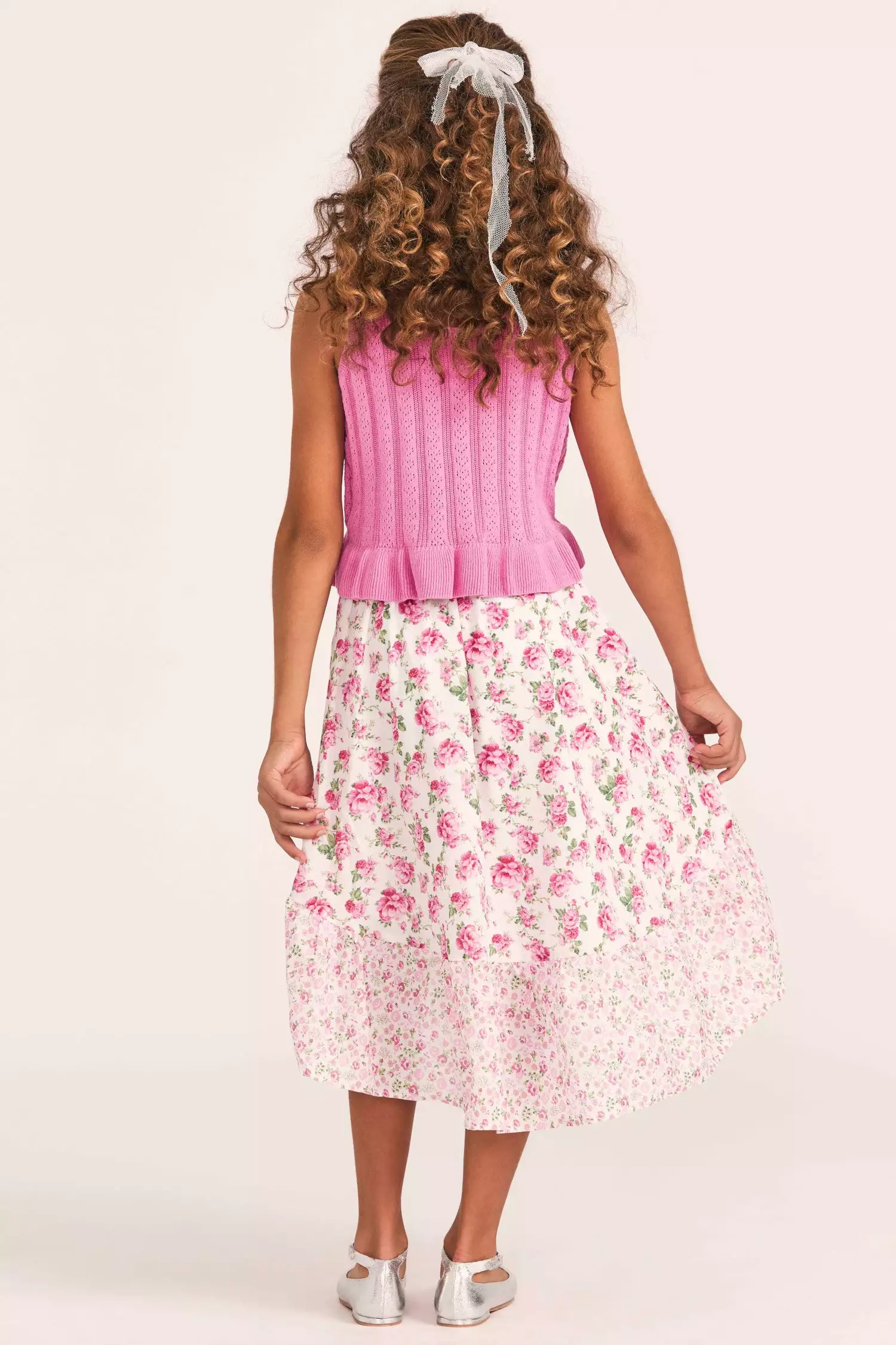LoveShackFancy X American Girl Girls Floral Flutter Skirt 5 LoveShackFancy X American Girl Girls Floral Flutter Skirt