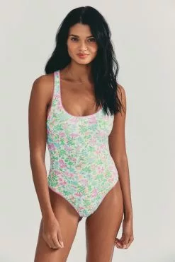 Sale LoveShackFancy X Hurley Reversible Cheeky One Piece Swimsuit