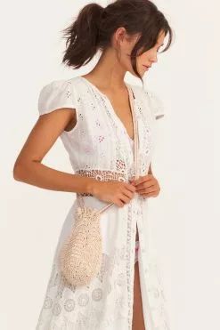 LoveShackFancy New Arrivals Karelia Bag - SAND