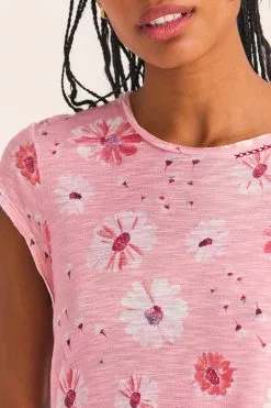 LoveShackFancy Rubin Cropped Tee