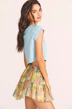 LoveShackFancy New Arrivals Rubin Cropped Tee