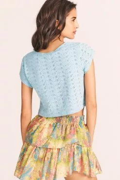 LoveShackFancy New Arrivals Rubin Cropped Tee