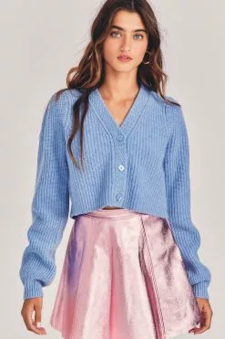 LoveShackFancy Avignon Cropped Cardigan Sweater Sale