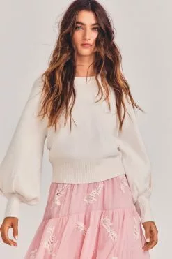 LoveShackFancy Ashland Pullover Sweater Sale