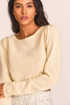LoveShackFancy Lune Crop Pullover