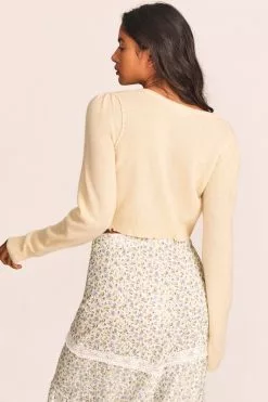 LoveShackFancy Lune Crop Pullover
