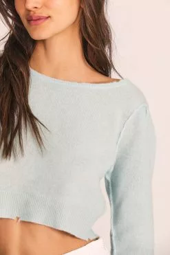 LoveShackFancy Lune Crop Pullover