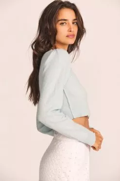 LoveShackFancy Lune Crop Pullover