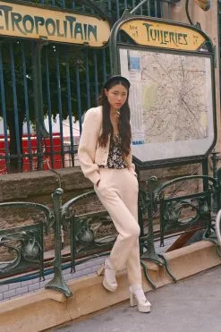 LoveShackFancy Foxglove Cashmere Pant