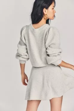 LoveShackFancy Lanchester Cashmere Mini Skirt