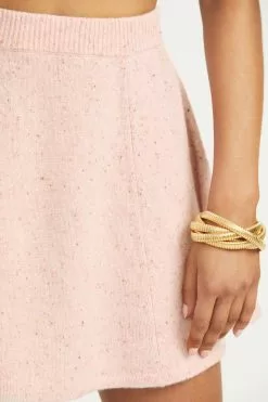 LoveShackFancy Lanchester Cashmere Mini Skirt