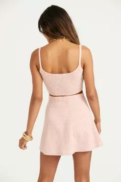 LoveShackFancy Lanchester Cashmere Mini Skirt