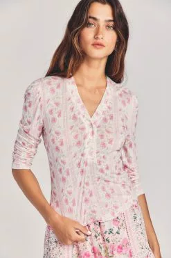 LoveShackFancy Toddy Henley Top Sale