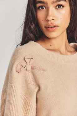 LoveShackFancy Shen Cashmere Pullover Sweater