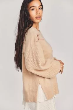 LoveShackFancy Shen Cashmere Pullover Sweater
