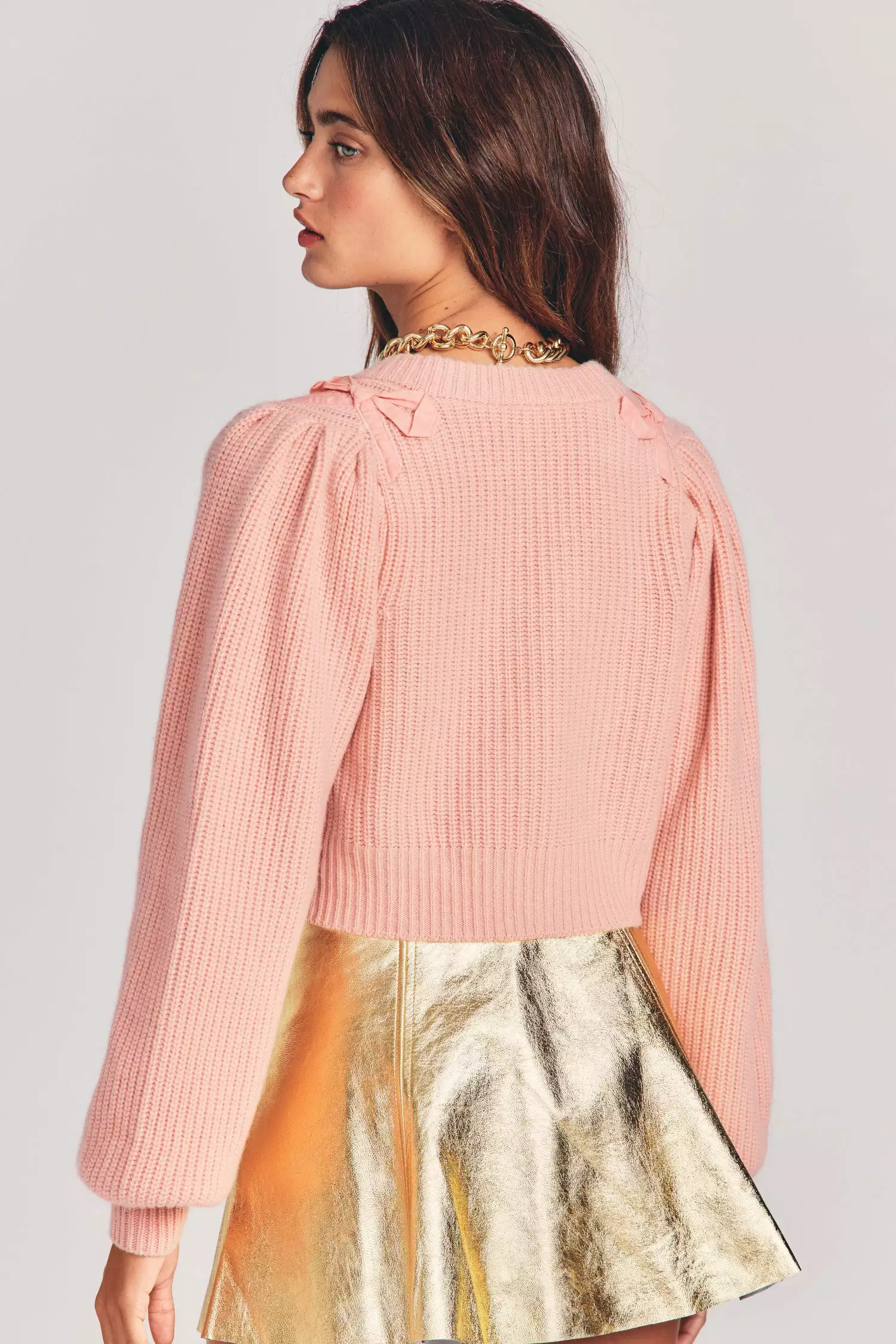 LoveShackFancy Branton Cropped Cardigan 2 LoveShackFancy Branton Cropped Cardigan