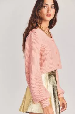LoveShackFancy Branton Cropped Cardigan 6 LoveShackFancy Branton Cropped Cardigan
