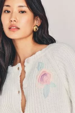 LoveShackFancy Brookie Wool Cardigan Sale