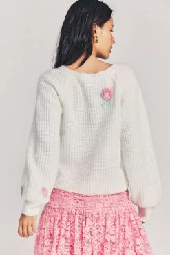LoveShackFancy Brookie Wool Cardigan Sale