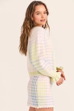 LoveShackFancy Keoni Cardigan Sweater