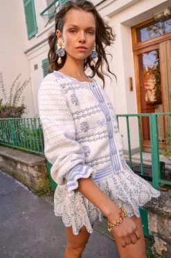 LoveShackFancy Keoni Cardigan Sweater