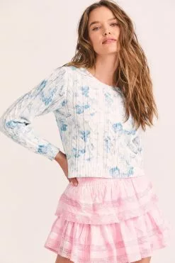 LoveShackFancy Easton Pullover Tops