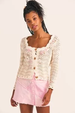 LoveShackFancy Leonel Cardigan Sweater Tops