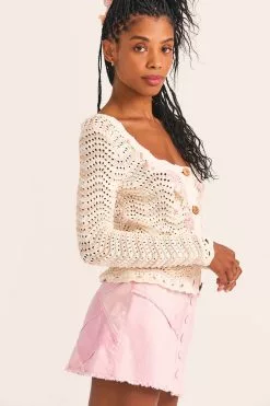 LoveShackFancy Leonel Cardigan Sweater Tops
