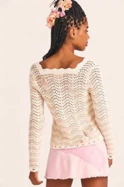 LoveShackFancy Leonel Cardigan Sweater Tops