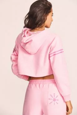 LoveShackFancy Mercury Crop Hoodie Tops