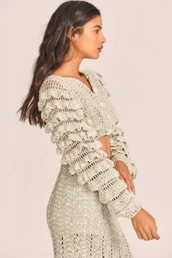 LoveShackFancy New Arrivals Junice Crop Cardigan