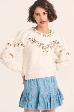 LoveShackFancy Kenzly Pullover Sweater