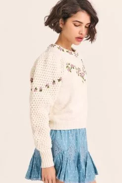 LoveShackFancy Kenzly Pullover Sweater