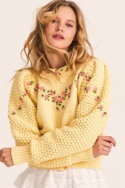 LoveShackFancy Kenzly Pullover Sweater
