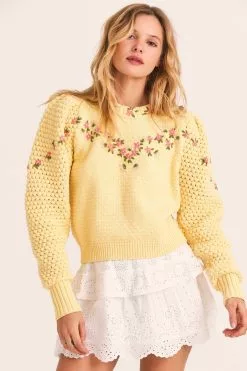 LoveShackFancy Kenzly Pullover Sweater