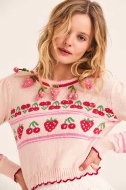 LoveShackFancy Tops Renton Pullover