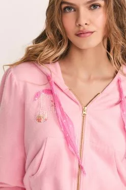 LoveShackFancy Hasana Zip Hoodie New Arrivals