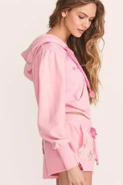 LoveShackFancy Hasana Zip Hoodie New Arrivals