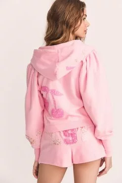 LoveShackFancy Hasana Zip Hoodie New Arrivals