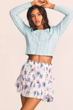 LoveShackFancy Ruffle Mini Skirt New Arrivals