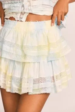 LoveShackFancy Ruffle Mini Skirt New Arrivals