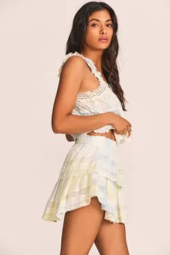 LoveShackFancy Ruffle Mini Skirt New Arrivals