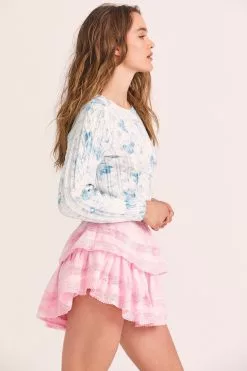 LoveShackFancy Ruffle Mini Skirt