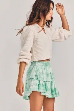 LoveShackFancy Ruffle Mini Skirt